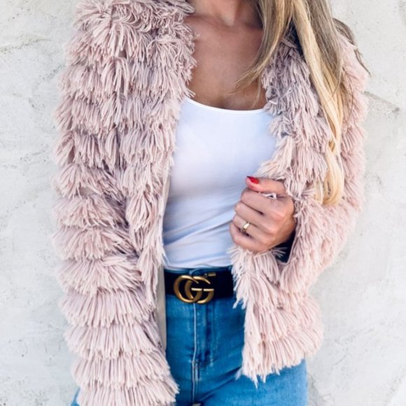 Faux Fur Fringe Jacket - Picture 3 of 4